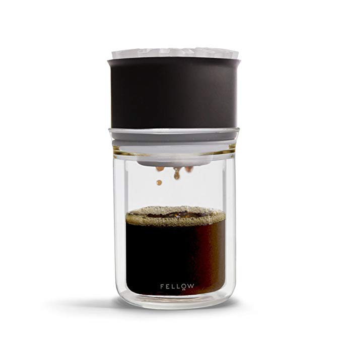 Fellow Stagg [X] Pour-Over Brewing Set for Coffee (includes Stagg [X] Pour-Over Dripper with Ratio Aid, Stagg 10 oz Tasting Glass, and 20 paper filters)